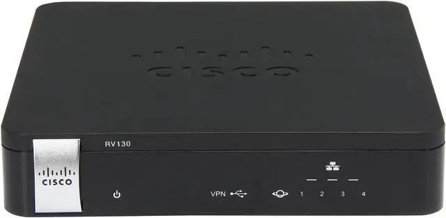 Alt view image 2 of 6 - Cisco Small Business RV130-K9-NA VPN Router 1 x 10/100/1000Mbps WAN Ports 4 x 10/100/1000Mbps LAN Ports