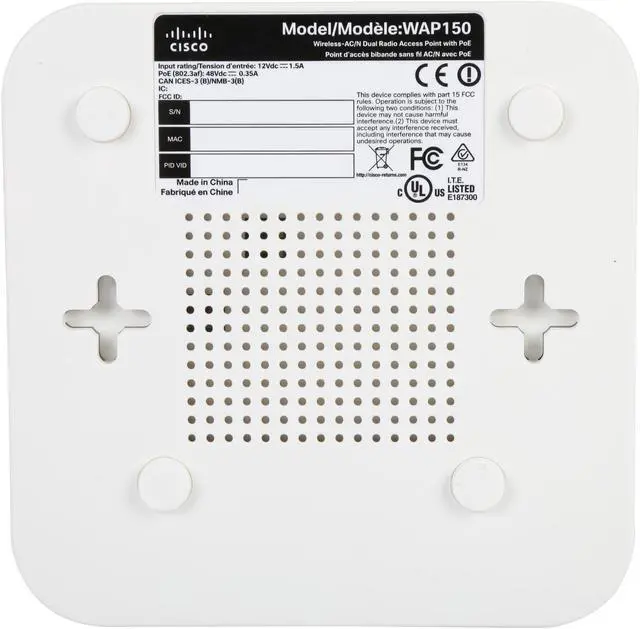 Alt view image 3 of 4 - Cisco WAP150 Wireless-AC / N Dual Radio Access Point with PoE