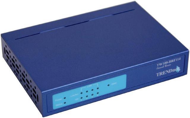 Alt view image 2 of 5 - TRENDnet TW100-BRF114 Cable/DSL 4-Port Firewall Router 1 x 10/100Mbps WAN Ports 4 x 10/100Mbps LAN Ports