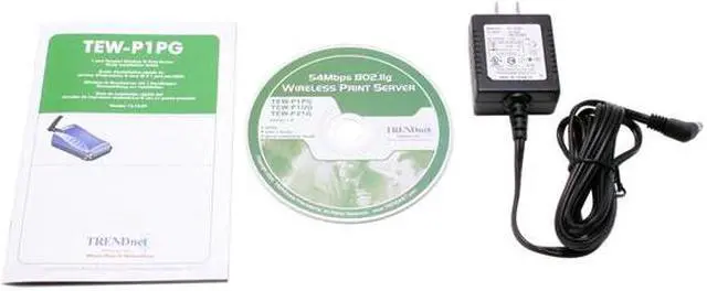 Alt view image 5 of 6 - TRENDnet TEW-P1PG Wireless Parallel Print Server 802.11b / g, RJ45 IEEE 1284 Male Centronics (DB-36)