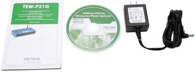 Alt view image 4 of 5 - TRENDnet TEW-P21G Wireless 3-Port Print Server 802.11b / g, RJ45 1x Parallel DB25 (Female) Port.
2 x USB 2.0, 1.1 Compliant USB Type A Port.