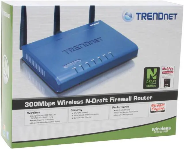 Alt view image 6 of 6 - TRENDnet TEW-631BRP 300Mbps Wireless N Broadband Router IEEE 802.3/3u, IEEE 802.11b/g, IEEE802.11n Draft