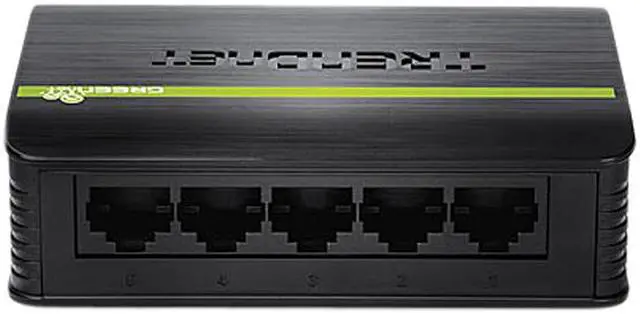Alt view image 4 of 16 - TRENDnet 5-Port Unmanaged 10/100 Mbps GREENnet Ethernet Desktop Plastic Housing Switch, 5 X 10/100 Mbps Ports, 1Gbps Switching Capacity, TE100-S5