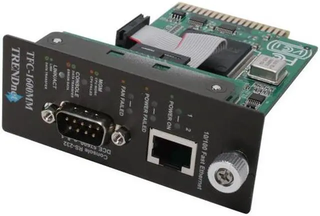 Alt view image 3 of 10 - TRENDnet SNMP Management Module for TFC-1600, Supports Port Based Management, Real Time Monitoring, Converter Speed, Link Activity, Duplex Status, Gigabit Port, TFC-1600MM