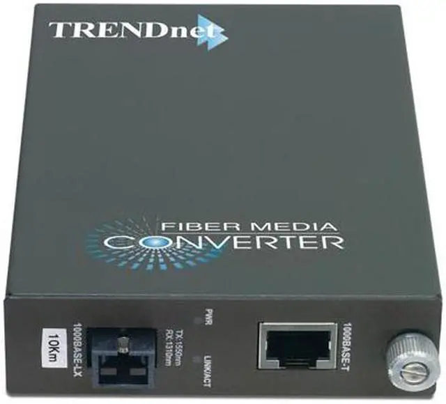 Alt view image 2 of 2 - TRENDnet Intelligent 1000Base-T to 1000Base-LX Dual Wavelength Single Mode SC Fiber Media Converter (10km/6.2miles) Fiber to Ethernet Converter, Fiber Port, RJ-45, TFC-1000S10D5