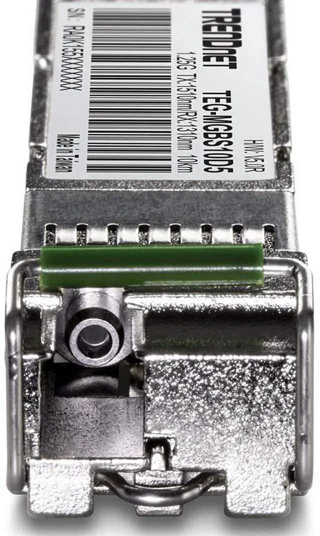 Alt view image 5 of 5 - TRENDnet SFP to RJ45 Dual Wavelength Single-Mode LC Module, TEG-MGBS10D5, Must Pair with TEG-MGBS10D3 or a Compatible Module, Up to 10 km (6.2 Miles), Compatible with Standard SFP