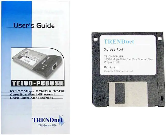 Alt view image 3 of 4 - TRENDnet TE100-PCBUSR 10/100Mbps 32-Bit CardBus Fast Ethernet Card with Xpress Port
