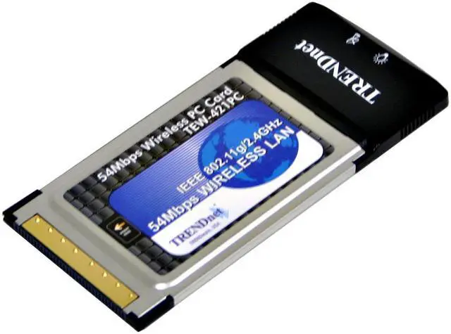 Alt view image 2 of 5 - TRENDnet TEW-421PC 802.11g Wireless PC Card