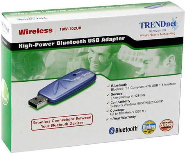 Alt view image 3 of 4 - TRENDnet TBW-102UB High-Power Wireless Bluetooth Adapter