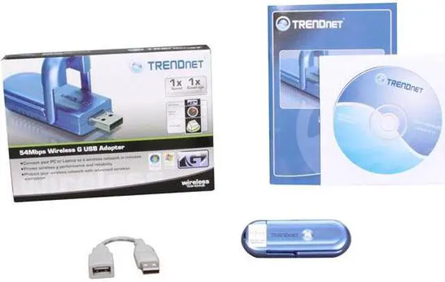 Alt view image 5 of 5 - TRENDnet TEW-424UB Wireless G Adapter IEEE 802.11b/g USB 2.0 Up to 54Mbps Wireless Data Rates