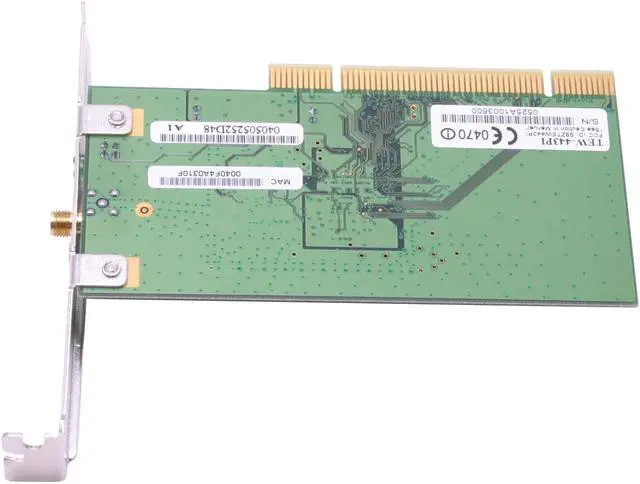 Alt view image 3 of 5 - TRENDnet TEW-443PI Wireless Adapter IEEE 802.11b/g 32-bit PCI 2.2 Bus Master Up to 108Mbps Wireless Data Rates