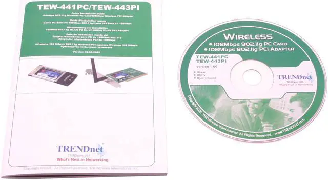 Alt view image 4 of 5 - TRENDnet TEW-443PI Wireless Adapter IEEE 802.11b/g 32-bit PCI 2.2 Bus Master Up to 108Mbps Wireless Data Rates