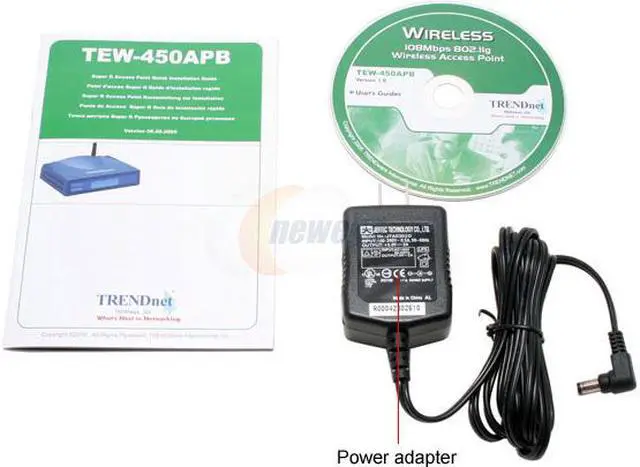 Alt view image 4 of 5 - TRENDnet TEW-450APB 108Mbps 802.11g Wireless Access Point
