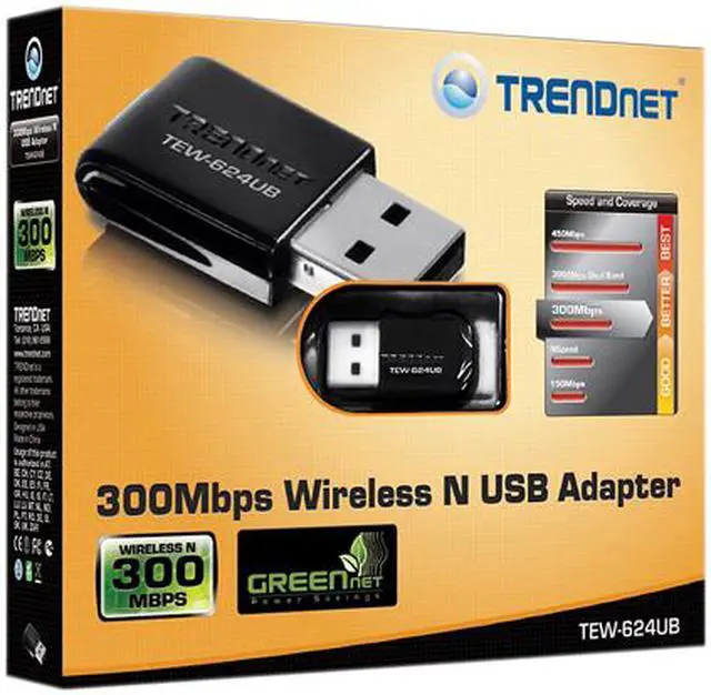 Alt view image 4 of 4 - TRENDnet Wireless N 300 Mbps Mini USB 2.0 Adapter, TEW-624UB