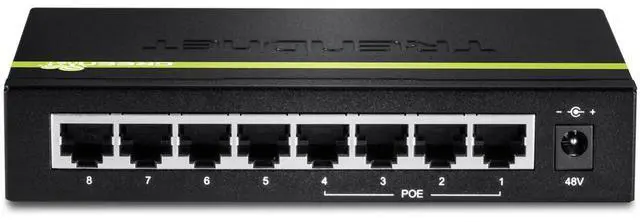 Alt view image 6 of 9 - TRENDnet 8-Port 10/100Mbps PoE Switch, 4 x 10/100 Ports, 4 x 10/100 PoE Ports, 30W PoE Power Budget, 1.6 Gbps Switching Capacity, 802.3af, Lifetime Protection, Black, TPE-S44