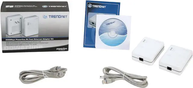 Alt view image 5 of 5 - TRENDnet TPL-302E2K Powerline AV Fast Ethernet Adapter Kit Up to 200Mbps