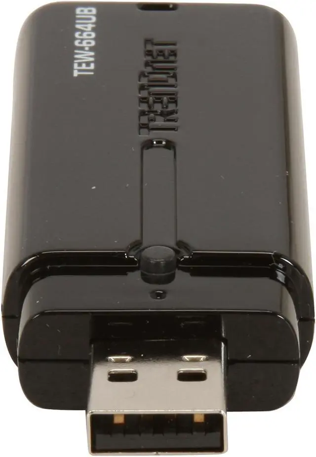 Alt view image 4 of 5 - TRENDnet TEW-664UB N600 Dual Band (2.4GHz 300Mbps/5GHz 300Mbps) Wireless USB Adapter