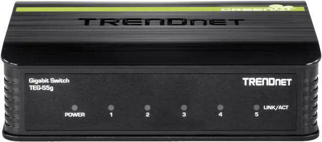 Alt view image 2 of 3 - TRENDnet TEG-S5g 5-Port Gigabit GREENnet Switch