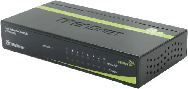 Main image of TRENDnet TE100-S80g Smart GREENnet Switch