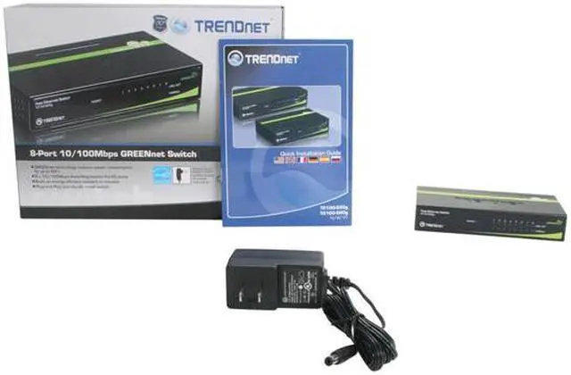 Alt view image 5 of 5 - TRENDnet TE100-S80g Smart GREENnet Switch