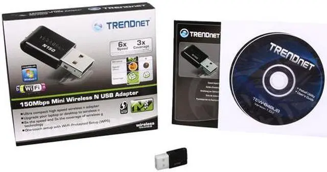Alt view image 6 of 5 - TRENDnet TEW-648UB Mini Wireless Adapter IEEE 802.11b/g, IEEE 802.11n Draft 2.0 USB 2.0 Up to 150Mbps Wireless Data Rates