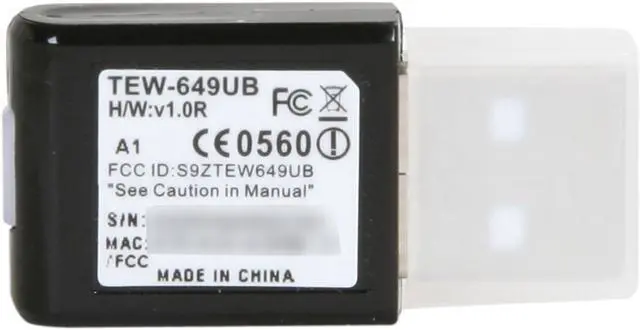 Alt view image 4 of 6 - TRENDnet TEW-649UB Mini Wireless N300 USB Adapter