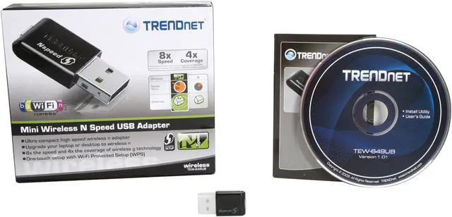 Alt view image 6 of 6 - TRENDnet TEW-649UB Mini Wireless N300 USB Adapter