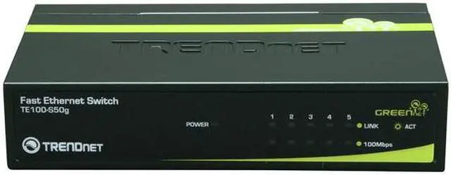 Alt view image 2 of 5 - TRENDnet TE100-S50G Smart GREENnet Switch