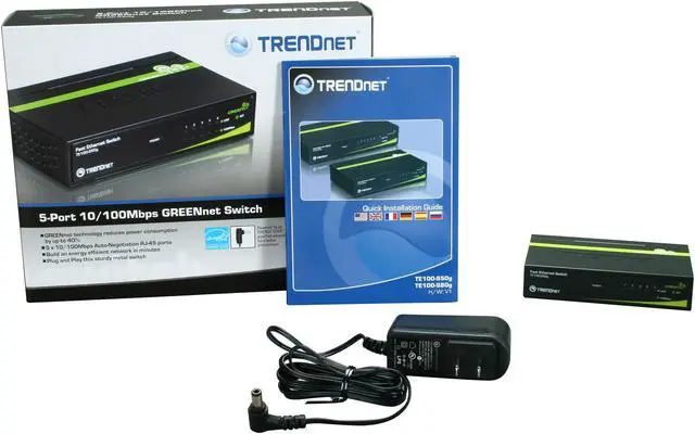 Alt view image 5 of 5 - TRENDnet TE100-S50G Smart GREENnet Switch