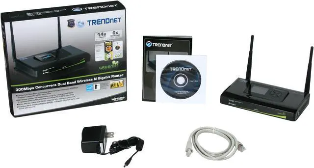 Alt view image 6 of 6 - TRENDnet TEW-673GRU N600 Concurrent Dual Band Gigabit Wireless Router, IEEE 802.11a/b/g/n, with USB Storage & Printer Sharing