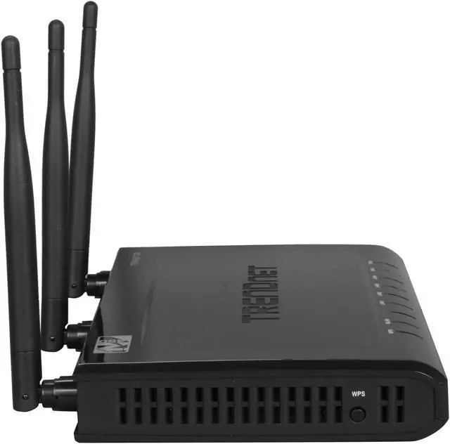 Alt view image 3 of 5 - TRENDnet TEW-691GR 2.4GHz N450 Wireless Gigabit Router up to 450Mbps Wireless Technology IEEE 802.11b/g/n