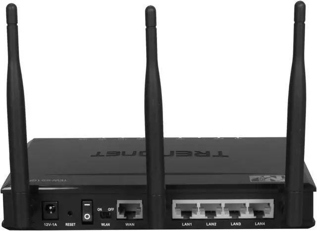 Alt view image 4 of 5 - TRENDnet TEW-691GR 2.4GHz N450 Wireless Gigabit Router up to 450Mbps Wireless Technology IEEE 802.11b/g/n