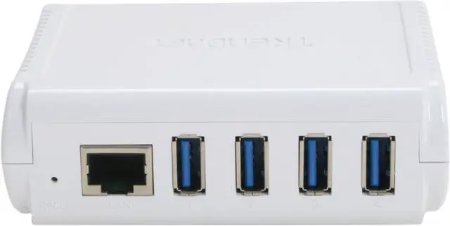 Alt view image 4 of 6 - TRENDnet TU2-NU4 4-Port Network USB Hub