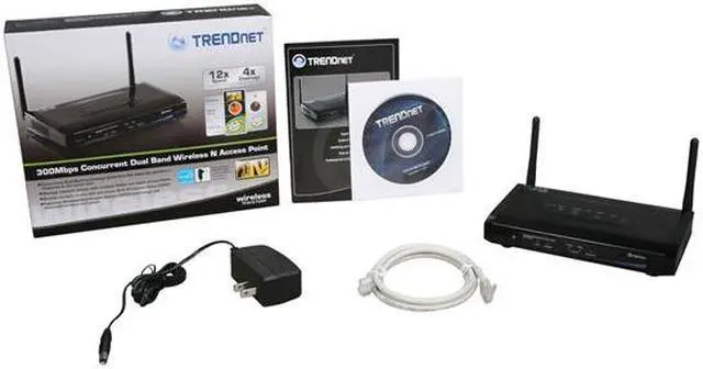 Alt view image 5 of 5 - TRENDnet TEW-670AP 300Mbps Concurrent Dual Band Wireless N Access Point