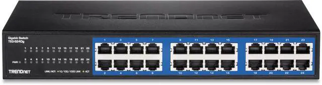 Alt view image 4 of 8 - TRENDnet 24-Port Unmanaged Gigabit GREENnet Desktop Switch, Ethernet Network Switch, 24 x 10-100-1000 Gigabit Ethernet RJ-45 Ports, 48Gbps Switching Capacity, Lifetime Protection, Black, TEG-S24DG