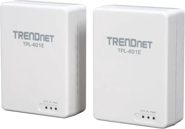 Main image of TRENDnet TPL-401E2K Powerline 500 AV Gigabit Adapter Kit Up to 500Mbps