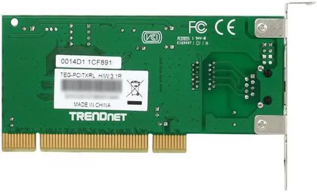 Alt view image 4 of 5 - TRENDnet TEG-PCITXRL Low Profile Gigabit Adapter 10/100/1000Mbps PCI