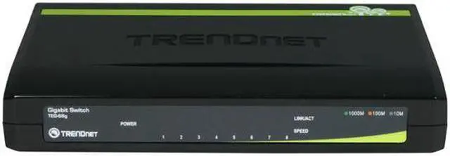Alt view image 2 of 5 - TRENDnet TEG-S8g Switch 8-Port Gigabit GREENnet 10/100/1000Mbps 8 x RJ45 8K MAC Address Table 128KB Buffer Memory