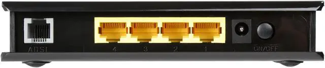 Alt view image 3 of 4 - TRENDnet TDM-C504 4-Port ADSL 2/2+ Modem Router 1 x RJ11 WAN Ports 4 x 10/100Mbps LAN Ports