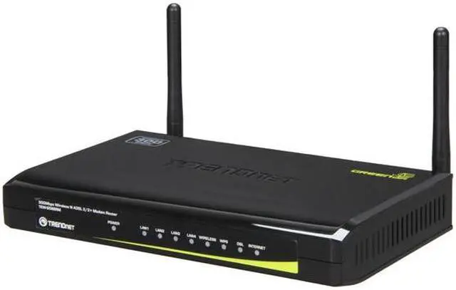 Main image of TRENDnet TEW-658BRM N300 Wireless ADSL 2/2+ Modem Router IEEE 802.3u, IEEE 802.11b/g/n, Complies with ADSL/ADSL2/ADSL2+