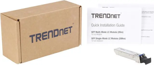 Alt view image 7 of 6 - TRENDnet TE100-MGBFX SFP (mini-GBIC) Module