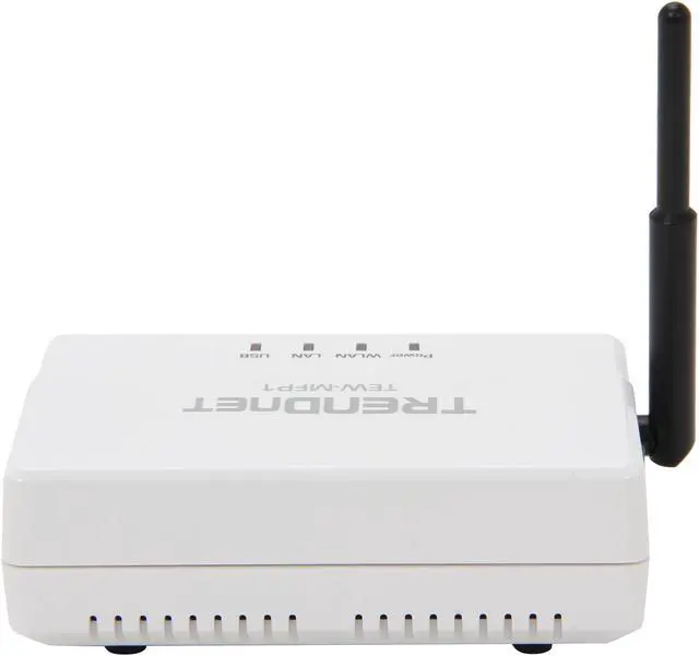 Alt view image 4 of 5 - TRENDnet TEW-MFP1 1-Port Wireless N Multi-Function Print Server 802.11b/g/n, RJ45 USB 2.0 Type-A