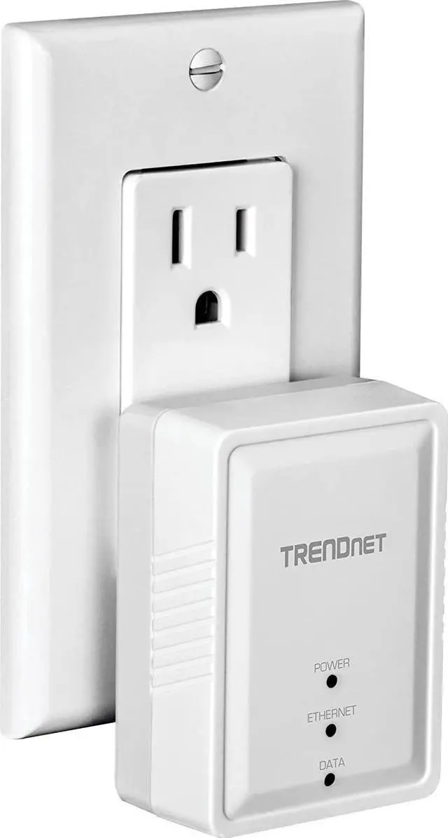 Alt view image 4 of 6 - TRENDnet Powerline 500 AV Nano Adapter Kit, Includes 2 x TPL-406E Adapters, Cross Compatible With Powerline 600-500-200, Windows 10, 8.1, 8, 7, Vista, XP, Plug & Play Install, White, TPL-406E2K