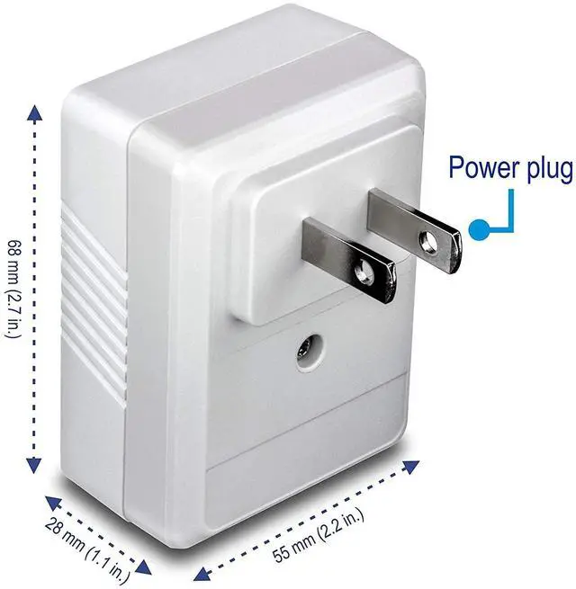 Alt view image 5 of 6 - TRENDnet Powerline 500 AV Nano Adapter Kit, Includes 2 x TPL-406E Adapters, Cross Compatible With Powerline 600-500-200, Windows 10, 8.1, 8, 7, Vista, XP, Plug & Play Install, White, TPL-406E2K