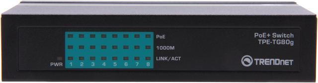 8-Port Gigabit PoE+ Switch - TRENDnet TPE-TG80g