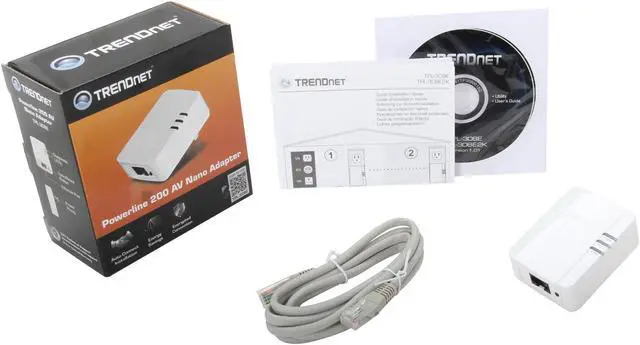 Alt view image 4 of 4 - TRENDnet TPL-308E Powerline 200 AV Nano Adapter Up to 200Mbps