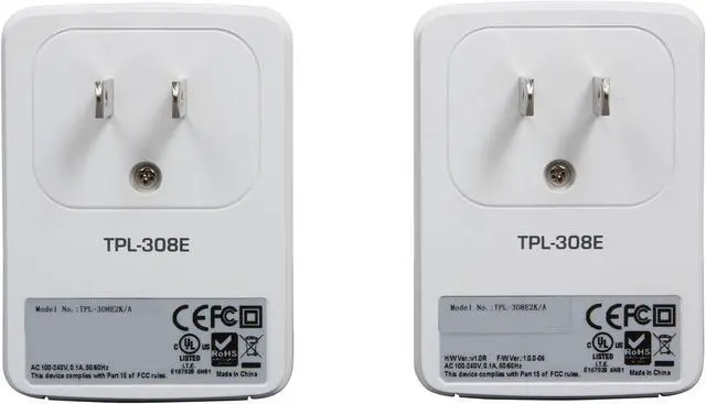 Alt view image 5 of 6 - TRENDnet TPL-308E2K Powerline AV200 Nano Adapter Kit, Up to 200Mbps