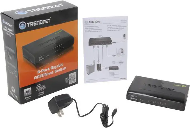 Alt view image 4 of 3 - TRENDnet TEG-S81g 8-Port Gigabit GREENnet Switch