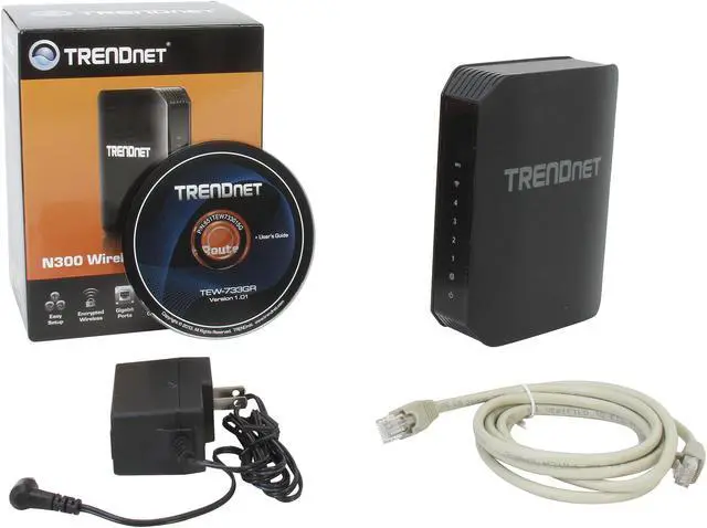Alt view image 6 of 6 - TRENDnet TEW-733GR N300 Wireless Gigabit Router IEEE 802.11b/g/n, IEEE 802.3/3u/3ab
