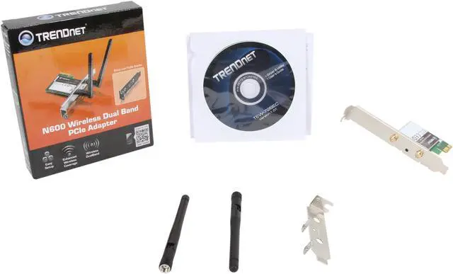 Alt view image 5 of 5 - TRENDnet TEW-726EC N600 Wireless Dual Band Adapter IEEE 802.11a/b/g/n PCI Express 1.0